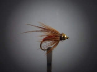 Size 18 Caddis Pupa Brown Bead Head